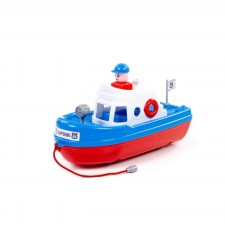 Rescuer boat, white-blue color