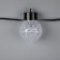 Smart garland “thread” 6 m with nozzles “bubbles”, IP20, dark thread, 20 LED, glow RGB, USB