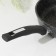 Granite Black Granite INDUCTION PRO, D = 24 cm, plastic handle, anti -stick coating, black color