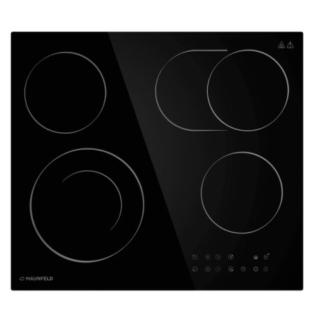 MAUNFELD CVCE594SMDBK Electric Hlect, 4 burners, black-1
