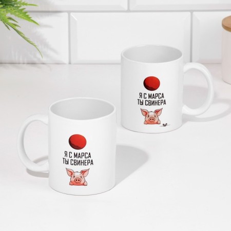 Sublimation mug "I am from Mars. You are a pig"