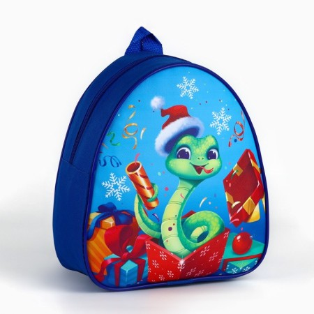 Children's backpack "New Year's Snake", 23x20.5cm, for the New Year-3