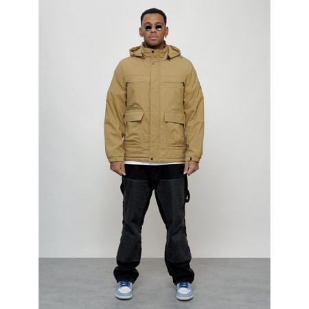 Sports male jacket, size 54, beige color-8