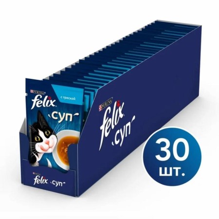 Wet feed Felix cod soup, for cats, 48 ​​g-9