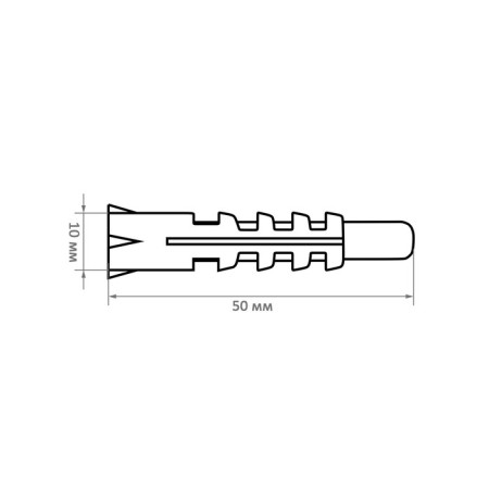 Dyubel "Rice tox" RL, concrete, 10x50 mm, 500 pcs-5
