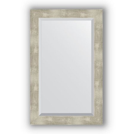 Mirror with fatset in the baguette frame - aluminum 61 mm, 51 x 81 cm, evoForm