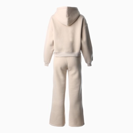 Women's costume (sweatshirt/trousers) is launched, dark cream color, rr m (44-46)-2