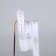 Satin tape with embossing "Handmade", white, 2 cm x 22.5 m