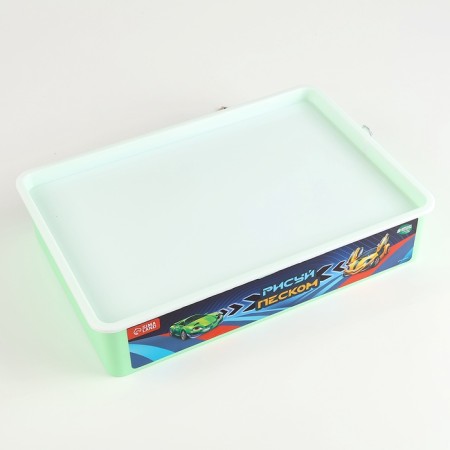 The tablet "Sand -drawing", 27 x 39 cm, sand 1 kg, stencil, set for creativity-3