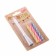 Candles for the cake "Bright strip", 7 cm, set (3 twisted and musical)