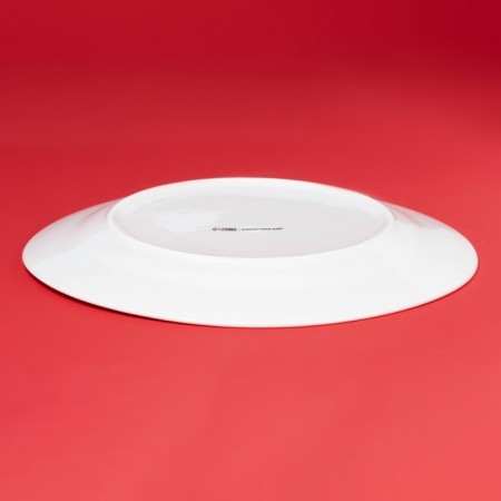 New Year's shade “Finnish forest”, d = 25.5 cm, porcelain, white color-2