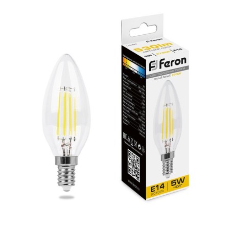 LED LED Feron, E14, 5 W, 230 V, white warm light