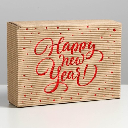 Folded rifting box "New Year", 21 x 15 x 5 cm, New Year-2
