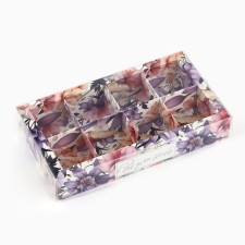 Box for 8 sweets with cells “Everything for you”, 10 x 18.5 x 3 cm