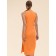 Women's dress, size 42, orange color