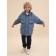 Vetrovka for boys, height 134 cm, jeans color
