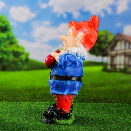 Garden Figure "Gnome with eggplant" 20x20x45 cm-1