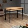 Table kitchen Lyon 1, 1100x700x750, oak craft gold
