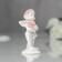 Souvenir Polystone "Angel in a pink wreath with a bouquet" MIX 6.8x2.8x3 cm