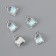 Decor for creativity metal, rhinestones "handbag" blue 1.7x1.2 cm