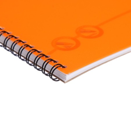 Album for drawing A4, 30 sheets on a spiral, erichkrause neon orange, plastic cover, white white unit, density 120 g/m2-4
