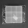 Organizer for storing trifles, 13.5 × 13.7 × 2.3 cm, the color is transparent