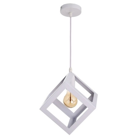 Lamp Bayerlux suspension Bayerlux "square" 1x40W E27 white 16x16x116 cm-3