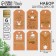 Schildik decorative in the Kraft "set, 5 x 9 cm, New Year