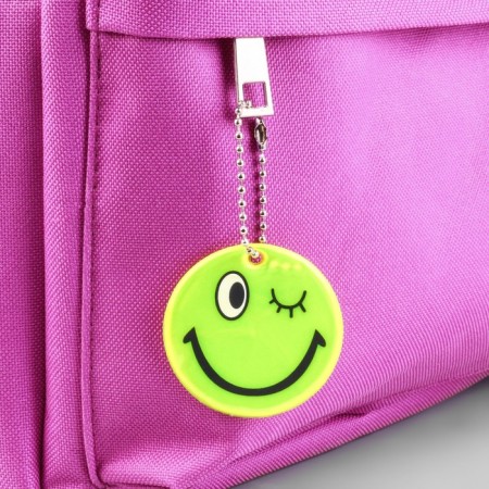 The reflective element "Smiley-flirt", d = 5 cm, yellow color-1