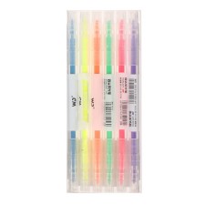 A set of markers of textbooks of 6 colors, bilateral