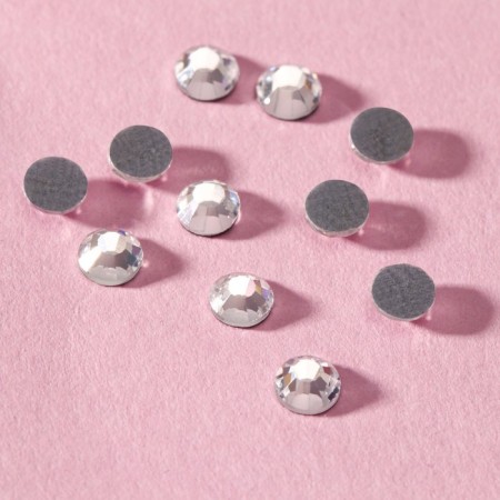 Rhinestones “circle”, glass, d = 3.2 mm, 100 pcs, silver color-1