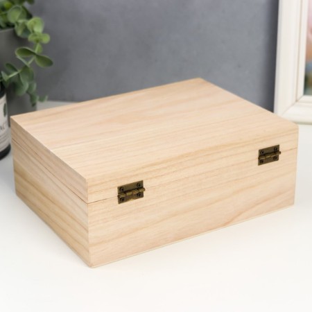 Casket wood for painting, 22x8.5x16.5 cm-2