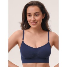 Top female supporting on thin straps Mirey Top Shaper Spalla Stretta, size 44-46, deep blue color