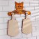 Set of cutting boards "Kotik", 2 pcs, Khokhloma