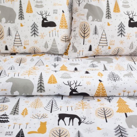 Bed linen Ethel 2 joint venture Let it Snow (View 1) 175x215 cm, 200x220 cm, 70x70 cm - 2 pcs-6