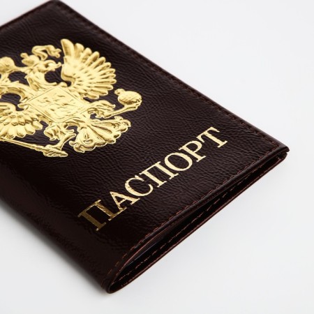 Passport cover, brown color-3