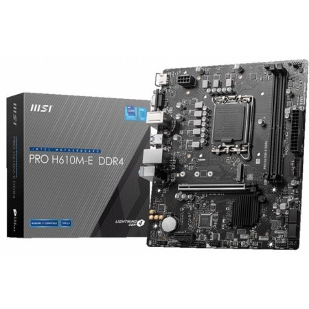 MSI PRO H610M-E, LGA1700, H610, 2XDDR4, VGA, HDMI, MATX.-4