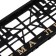 The frame of the license plate "Sima-Lend", black