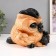Figure "Filin with manual painting" Height 17.5 cm, width 21 cm, length 18 cm.