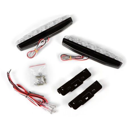 DRL AVS DL-6A, 153 x 33 x 17 mm, 2.4W, 6 LEDs, set 2 pcs-2