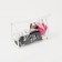 Cosmetic bag with lightning, white/transparent color