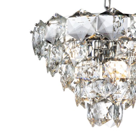 Suspended Indigo lamp, 12010/11p Chrome. 11x40W, E14, 500x500x385/1000 mm, transparent color-3