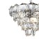Suspended Indigo lamp, 12010/11p Chrome. 11x40W, E14, 500x500x385/1000 mm, transparent color