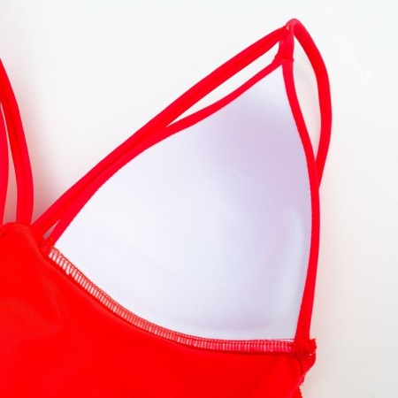 Women's swimsuit Minaku on lacing, raspberry color, size 48-5