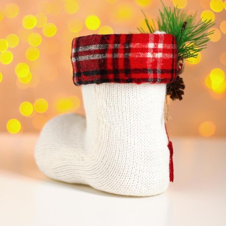New Year! Candy "Boot", with a spruce branch-2