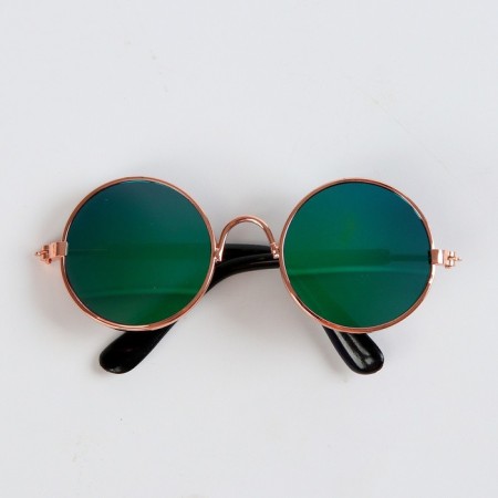 Glasses for toys, dark green color