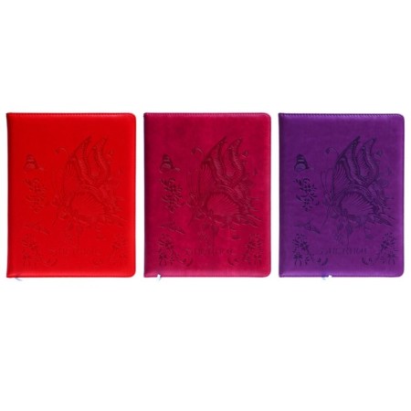 School diary for grades 5-11, PVC cover, "butterfly", mix