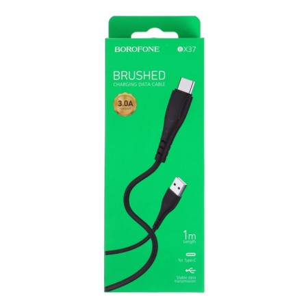 Cable Borofone BX37, Type -C - USB, 3 A, 1 m, PVC braid, black-5
