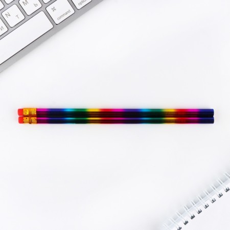Set: notebook A6, pencils (2 pcs.) And wax crayons (4 pcs.) "From March 8"-13