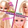 Doll of a mannequin for creating hairstyles "Beauty", with false strands and accessories